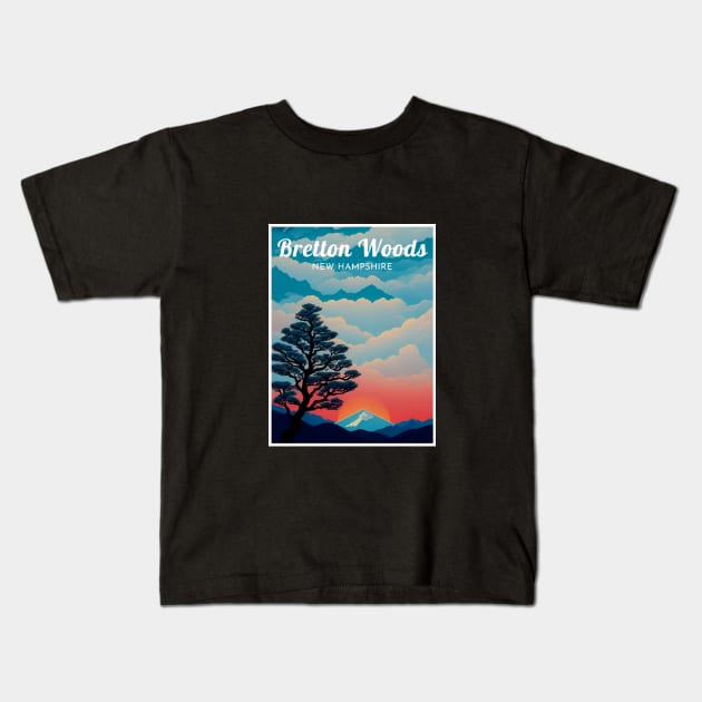 Bretton Woods New Hampshire United States ski Kids T-Shirt by UbunTo